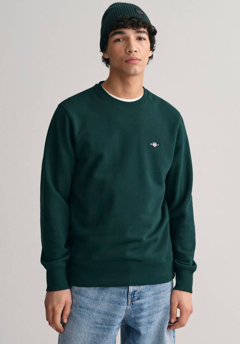 Gant Sweatshirt »REG SHIELD C-NECK SWEAT«, mit Logostickerei auf der Brust von Gant