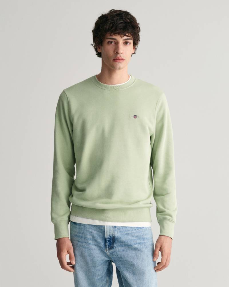 Gant Sweatshirt »REG SHIELD C-NECK SWEAT«, mit Logostickerei auf der Brust von Gant