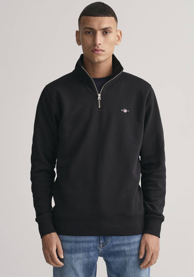 Gant Sweatshirt »REG SHIELD HALF ZIP SWEAT«, mit Logostickerei auf der Brust von Gant