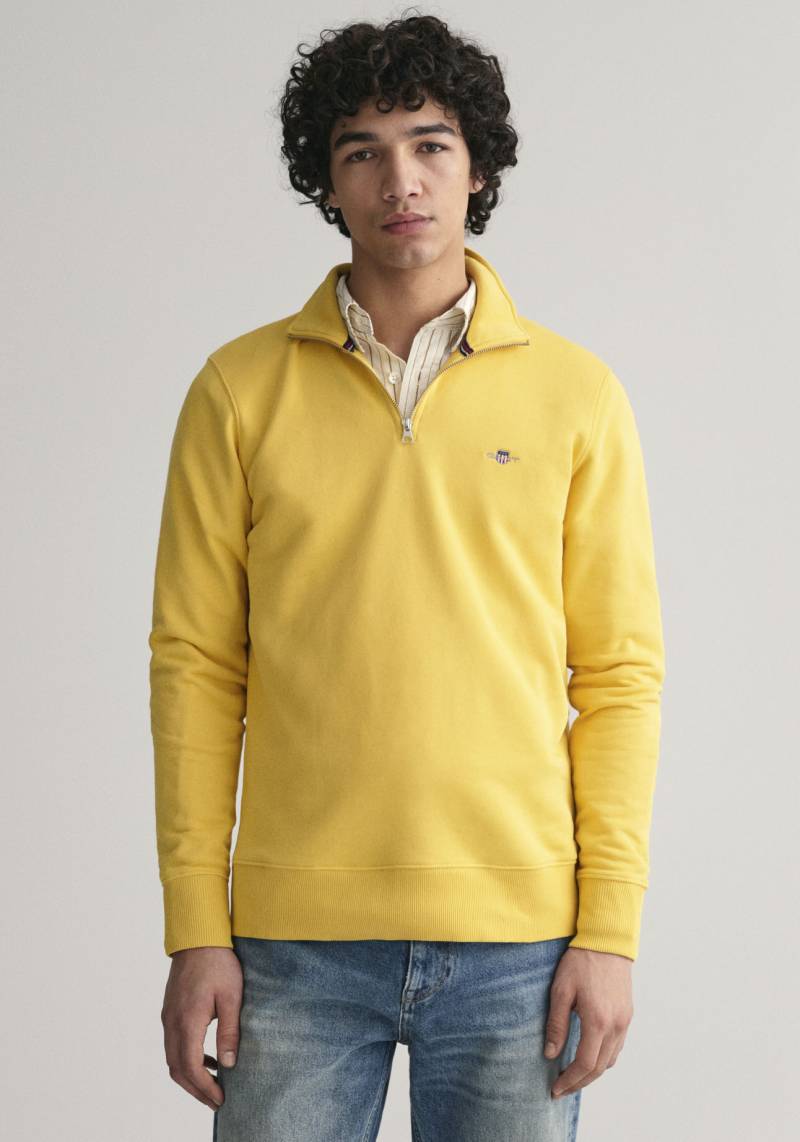 Gant Sweatshirt »REG SHIELD HALF ZIP SWEAT«, mit Logostickerei auf der Brust von Gant