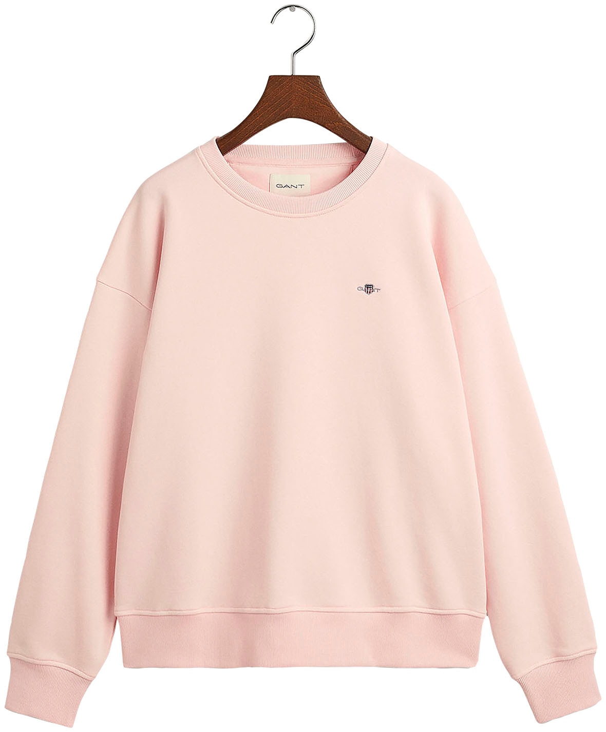 Gant Sweatshirt »REL SHIELD C-NECK SWEAT«, mit einer kleinen Logostickerei auf der Brust von Gant