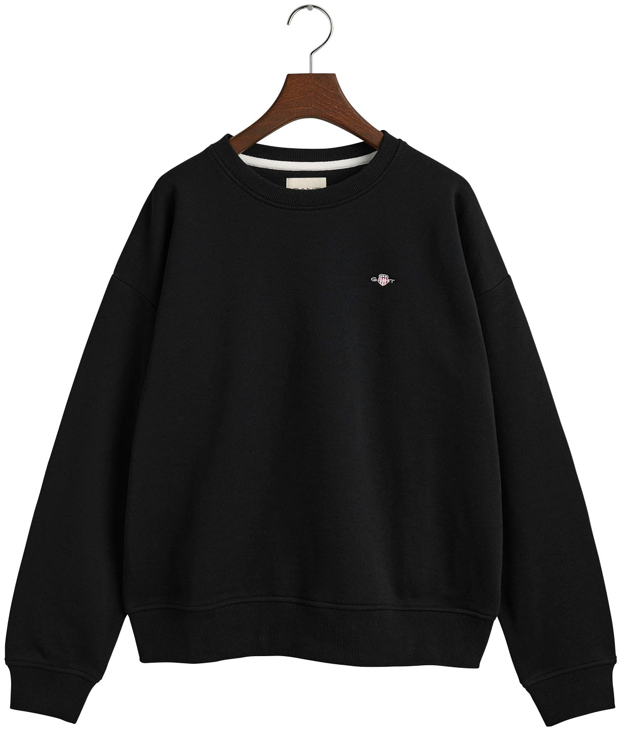 Gant Sweatshirt »REL SHIELD C-NECK SWEAT«, mit einer kleinen Logostickerei auf der Brust von Gant