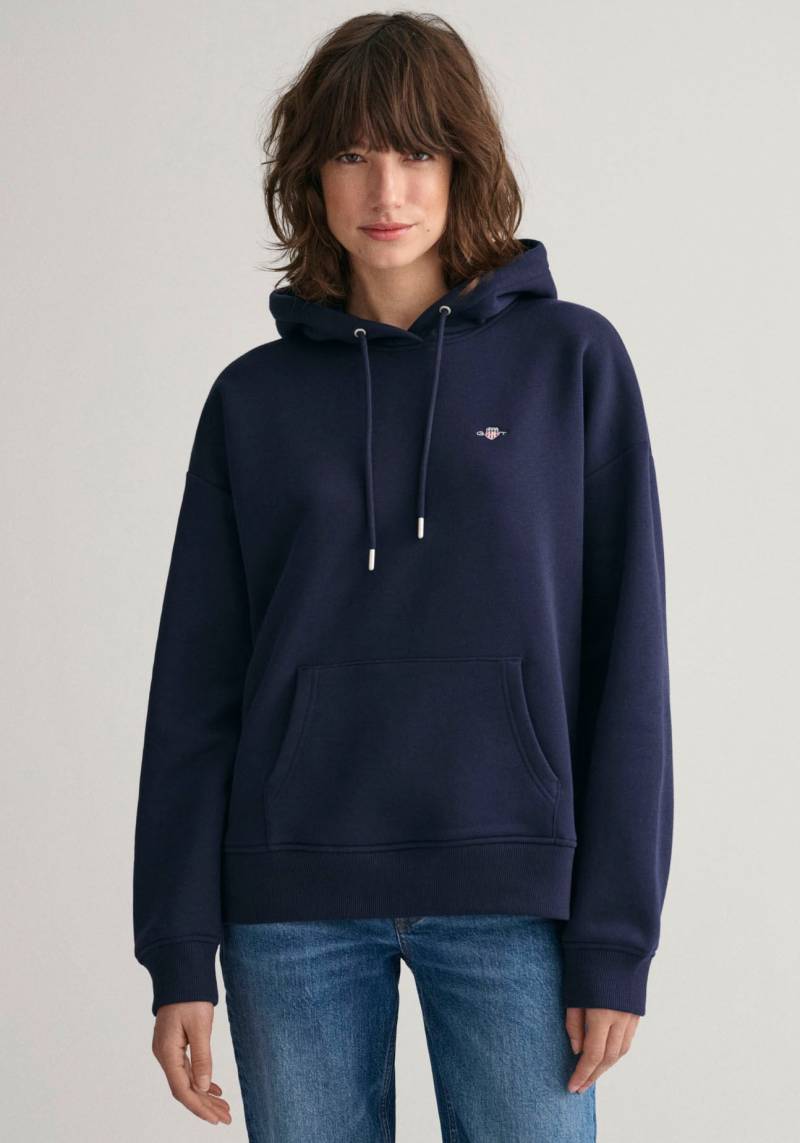 Gant Sweatshirt »REL SHIELD HOODIE«, mit GANT-Stickerei auf der Brust von Gant