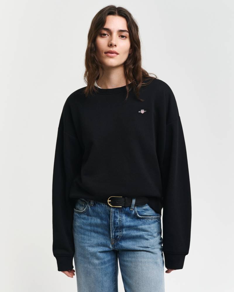 Gant Sweatshirt »SHIELD C-NECK SWEAT«, Grafische GANT-Stickerei auf der Brust von Gant