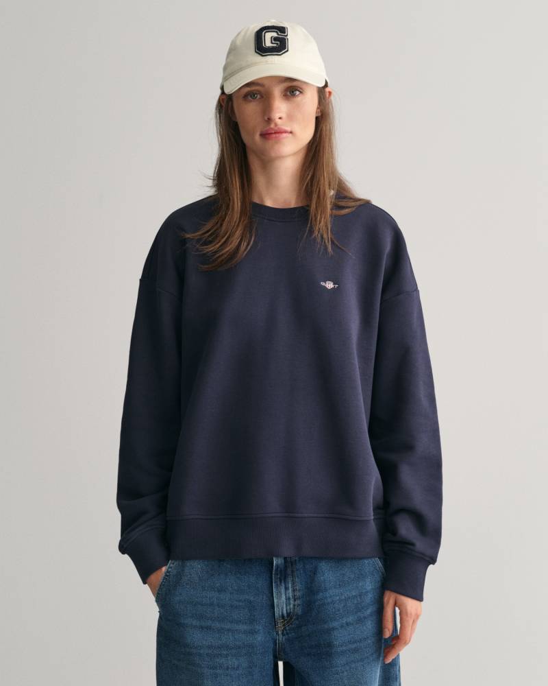 Gant Sweatshirt »SHIELD C-NECK SWEAT«, Grafische GANT-Stickerei auf der Brust von Gant