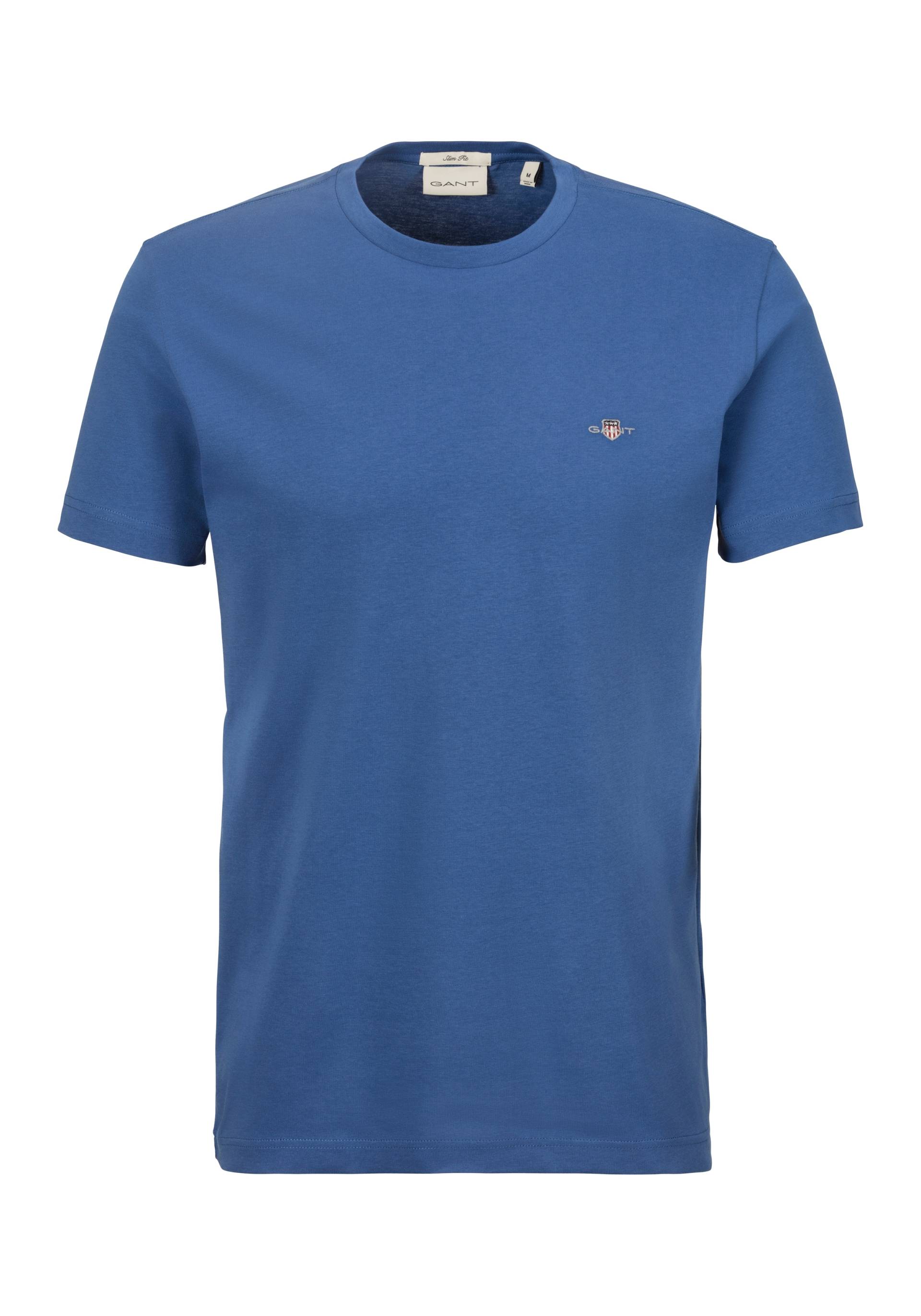 Gant T-Shirt »SLIM SHIELD SS T-SHIRT«, mit Logostickerei auf der Brust von Gant