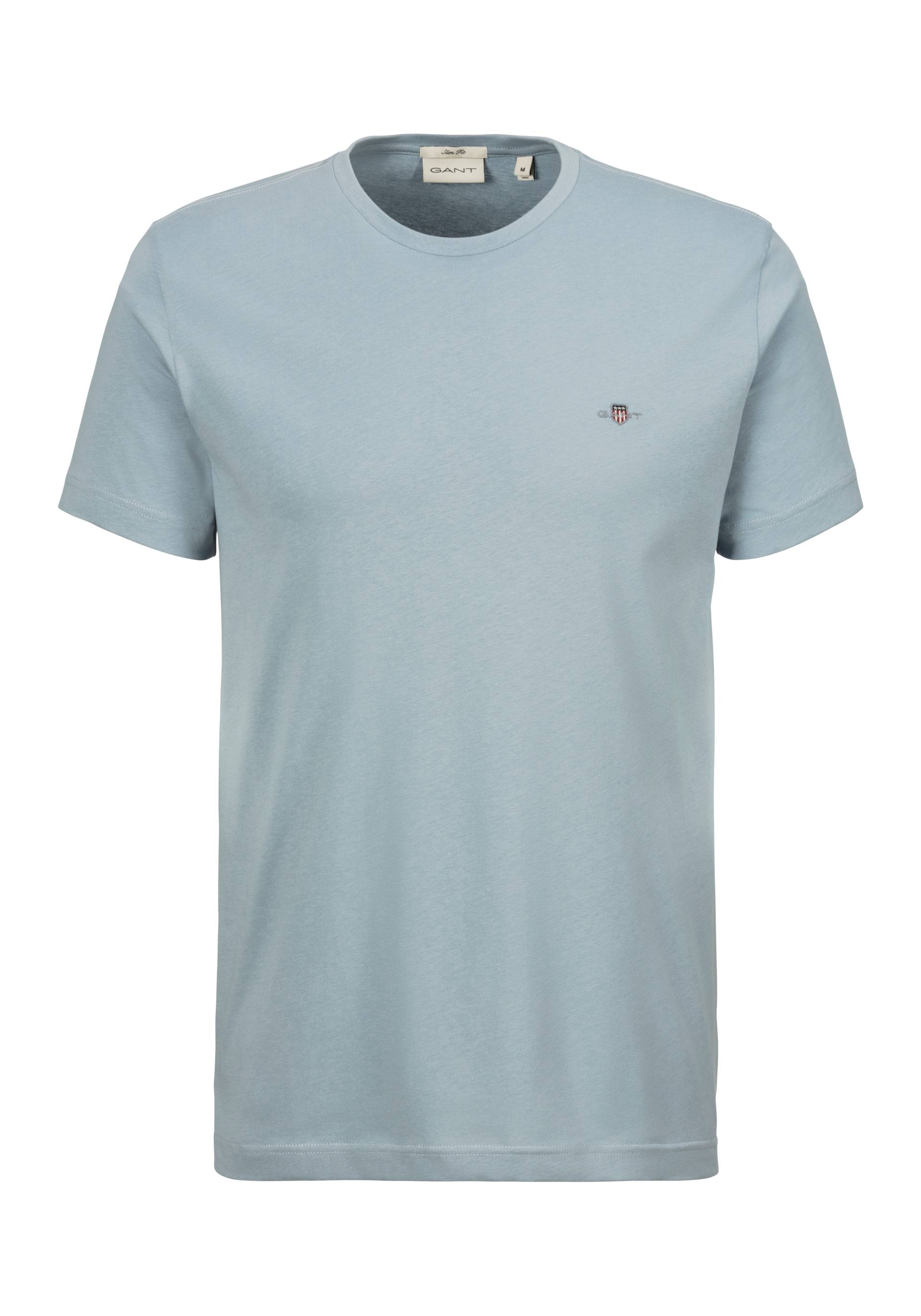 Gant T-Shirt »SLIM SHIELD SS T-SHIRT«, mit Logostickerei auf der Brust von Gant