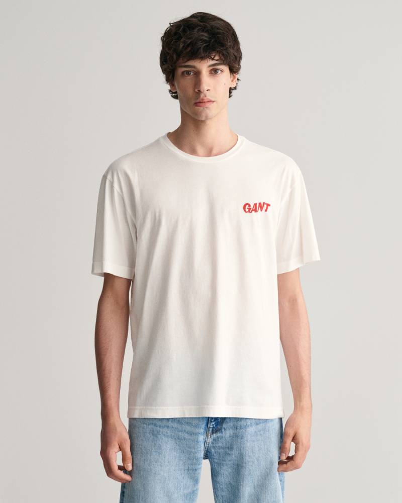 Gant T-Shirt »WASHED GRAPHIC SS T-SHIRT«, Mit Rückenprint von Gant