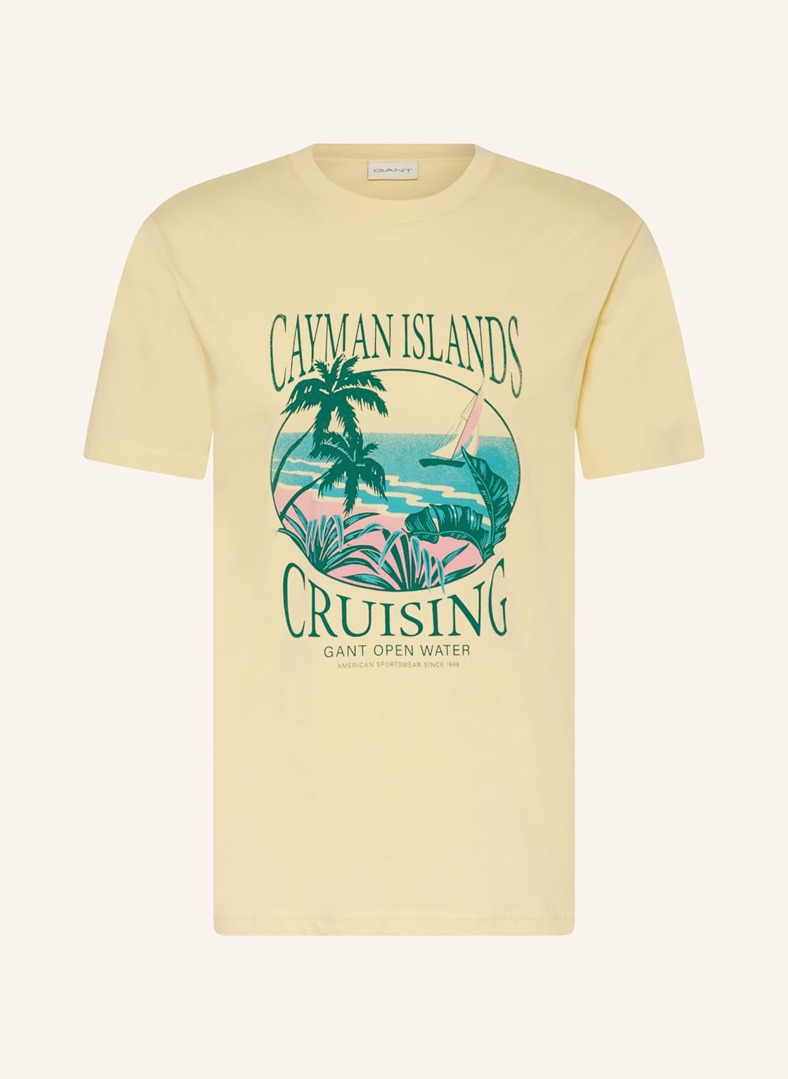 Gant T-Shirt gelb Gant T-Shirt gelb von Gant