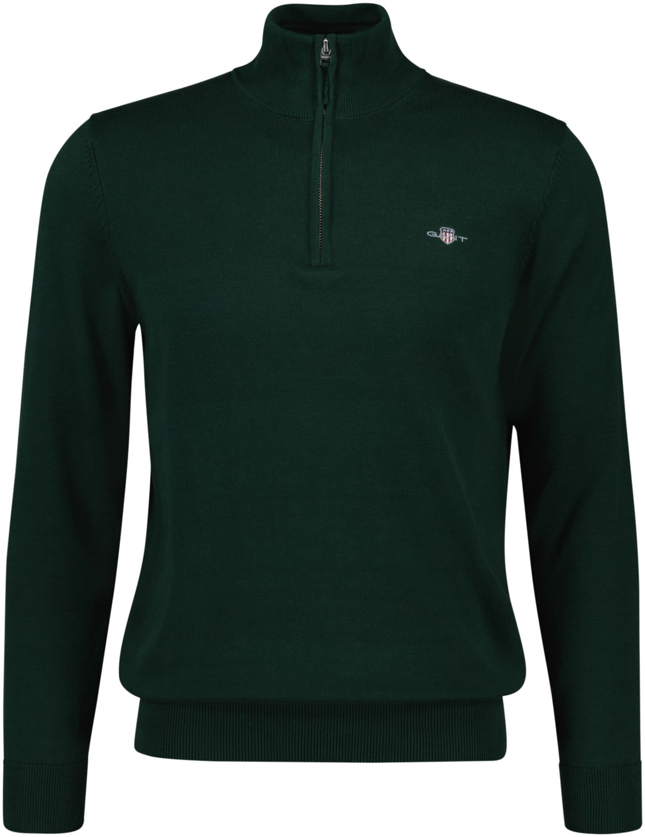 Gant Troyer »CLASSIC COTTON HALF ZIP«, mit gerippten Details von Gant