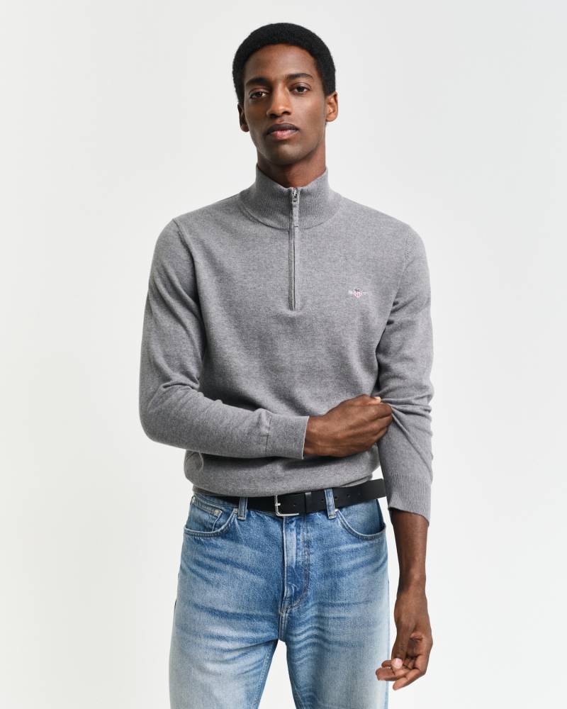 Gant Troyer »CLASSIC COTTON HALF ZIP«, mit gerippten Details von Gant