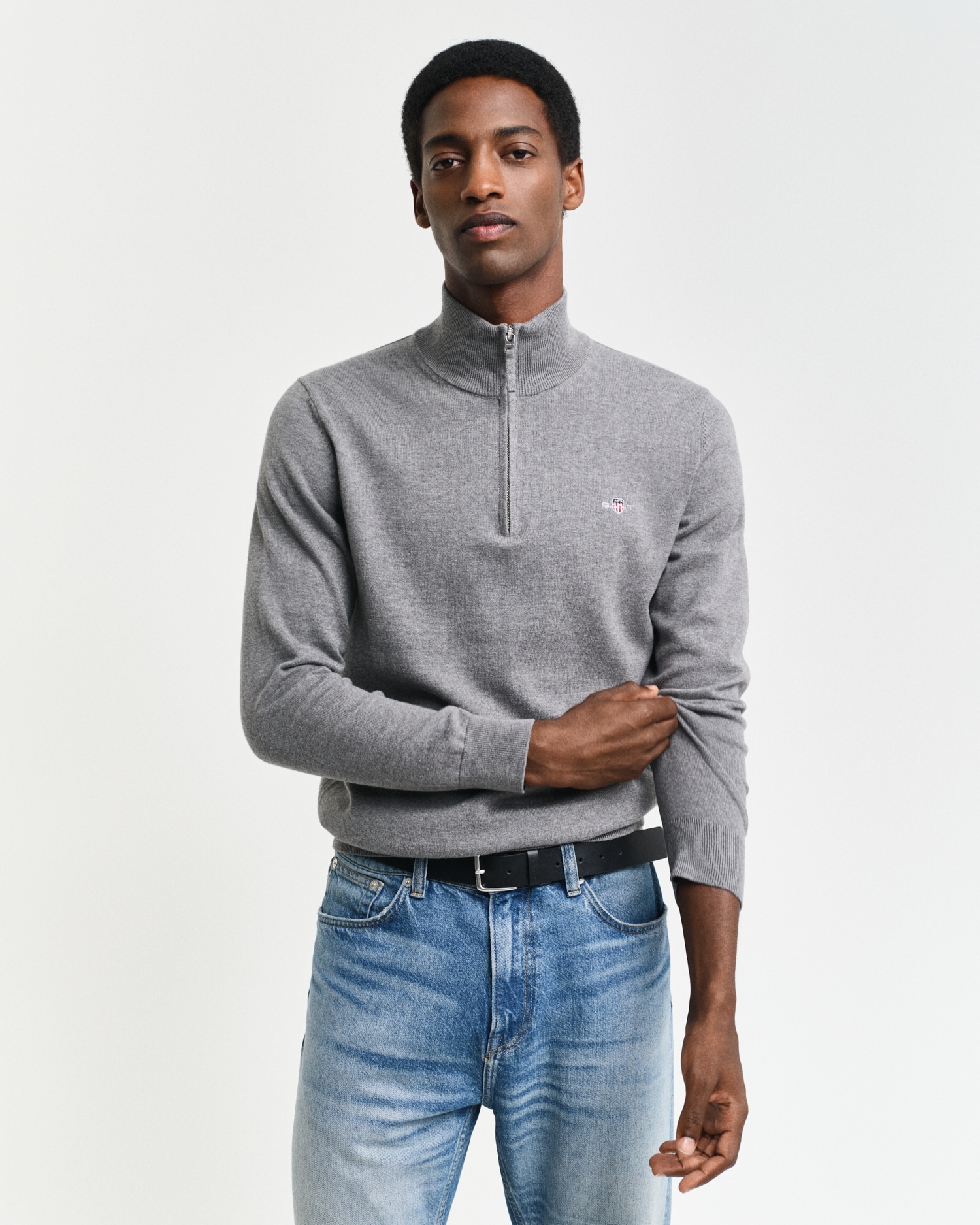 Gant Troyer »CLASSIC COTTON HALF ZIP«, mit gerippten Details Gant Troyer »CLASSIC COTTON HALF ZIP«, mit gerippten Details von Gant