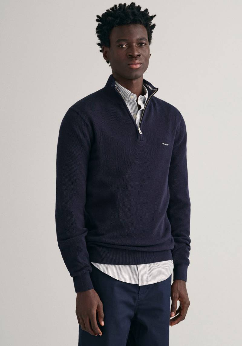 Gant Troyer »COTTON PIQUE HALF ZIP«, mit Piqué-Struktur von Gant