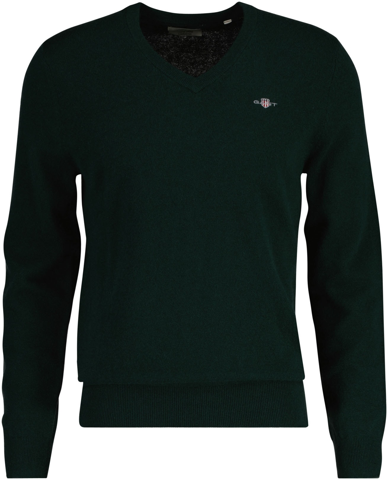 Gant V-Ausschnitt-Pullover »EXTRAFINE LAMBSWOOL V-NECK«, mit Logostickerei Gant V-Ausschnitt-Pullover »EXTRAFINE LAMBSWOOL V-NECK«, mit Logostickerei von Gant