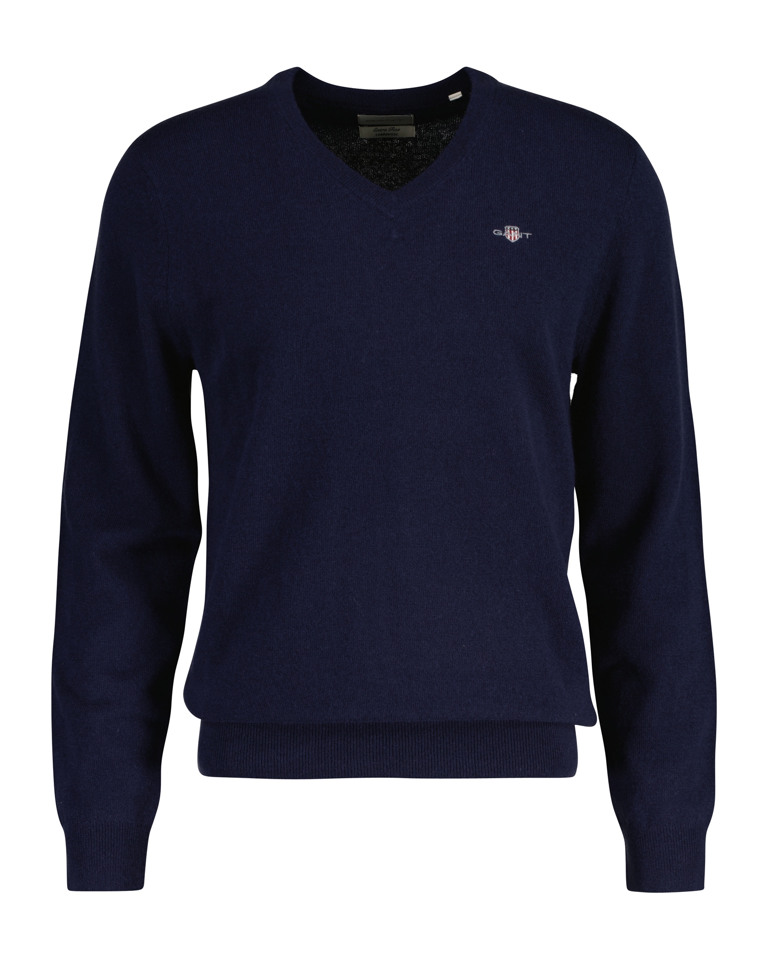 Gant V-Ausschnitt-Pullover »EXTRAFINE LAMBSWOOL V-NECK«, mit Logostickerei Gant V-Ausschnitt-Pullover »EXTRAFINE LAMBSWOOL V-NECK«, mit Logostickerei von Gant