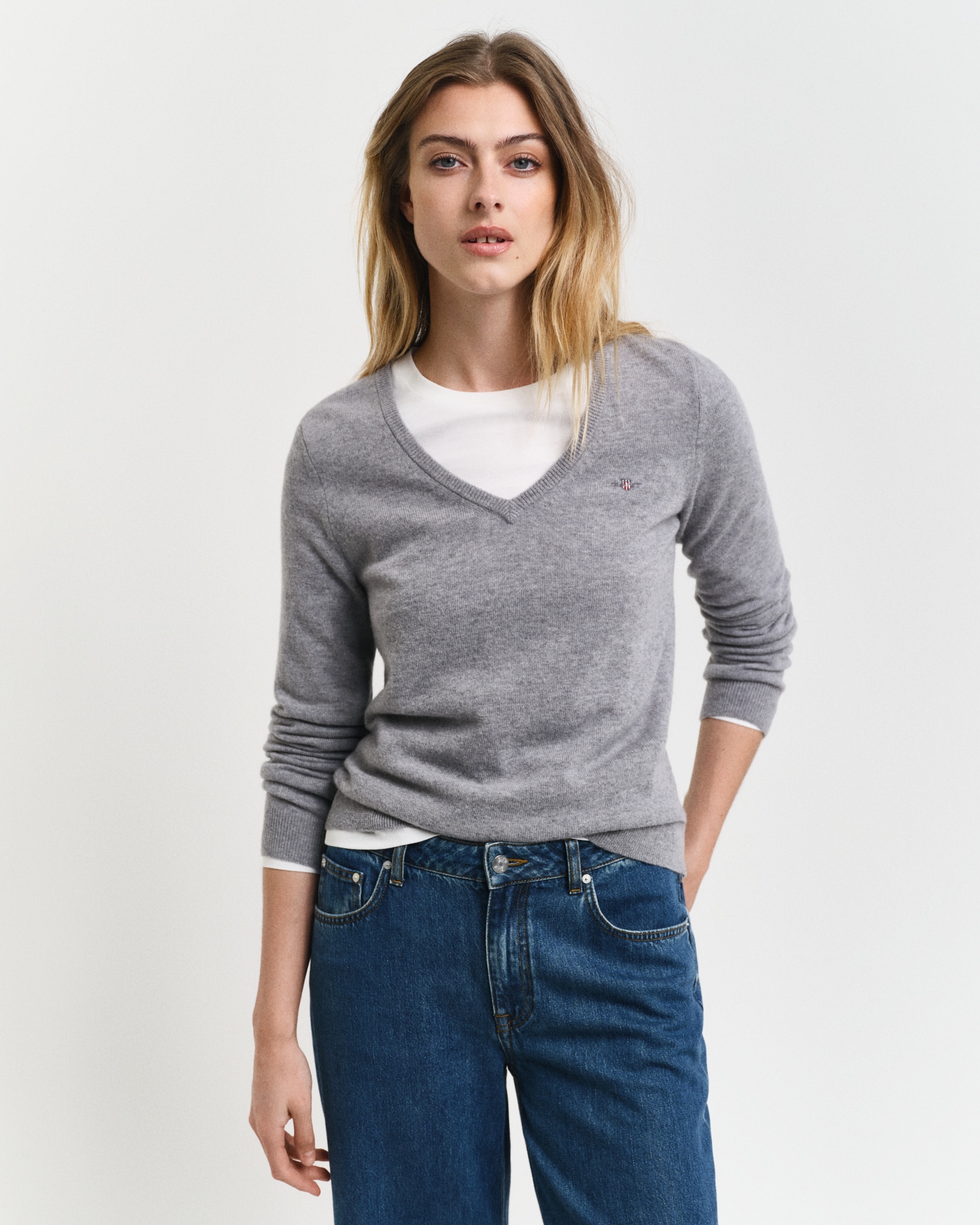 Gant V-Ausschnitt-Pullover »EXTRAFINE LAMBSWOOL V-NECK« von Gant