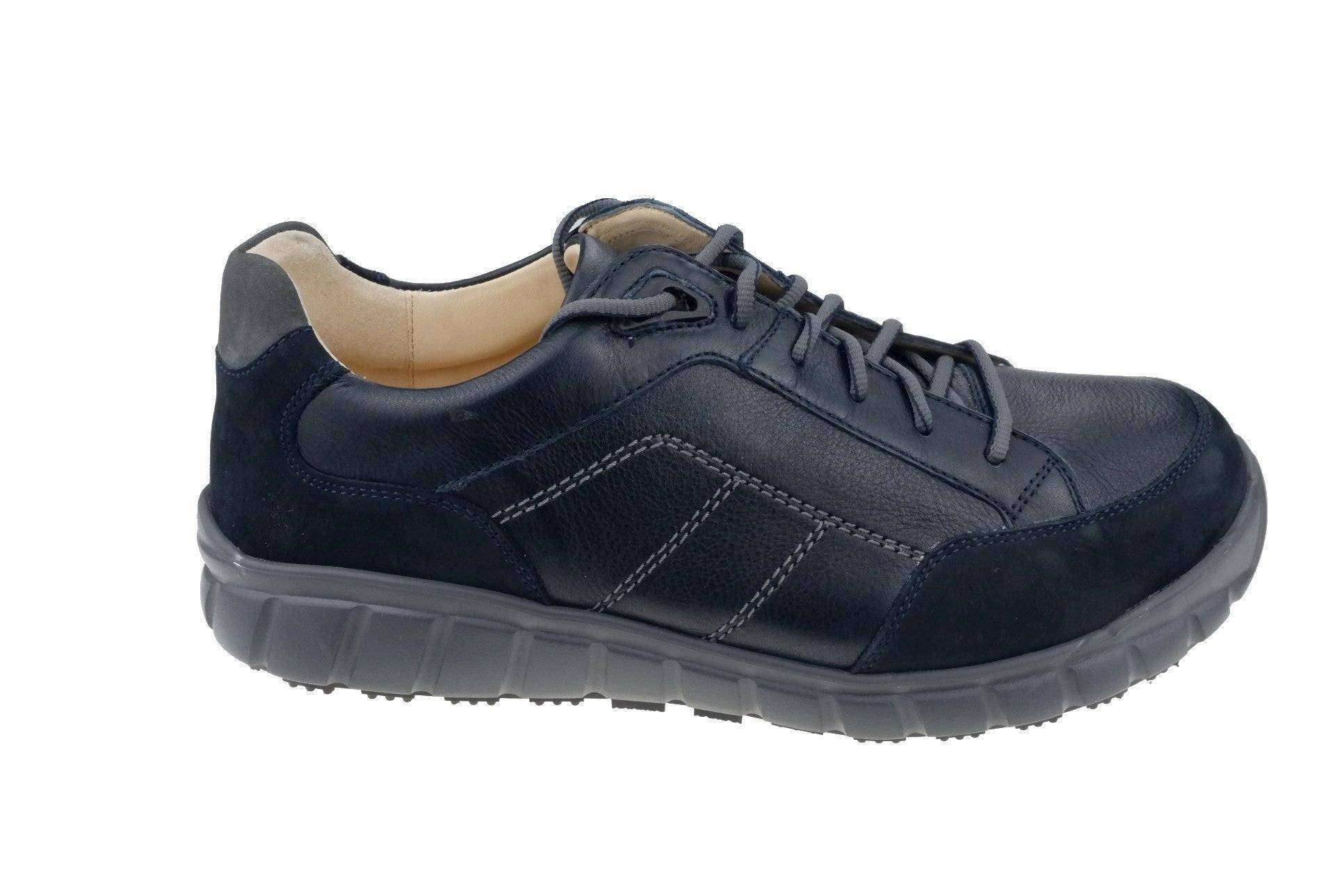 Evo - Leder Sneaker Herren Blau 40.5 von Ganter