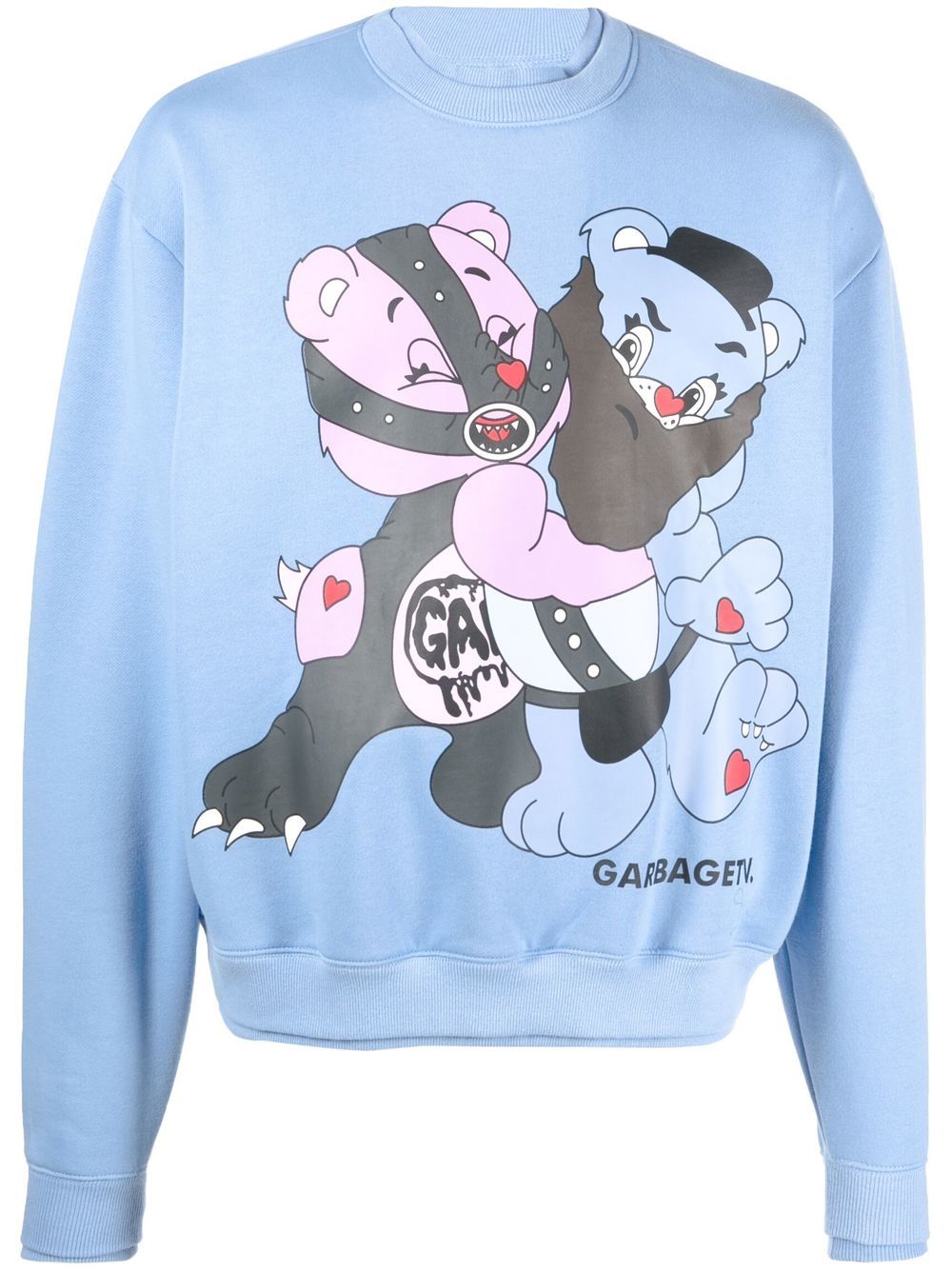 Garbage Tv graphic-print sweatshirt - Blue von Garbage Tv