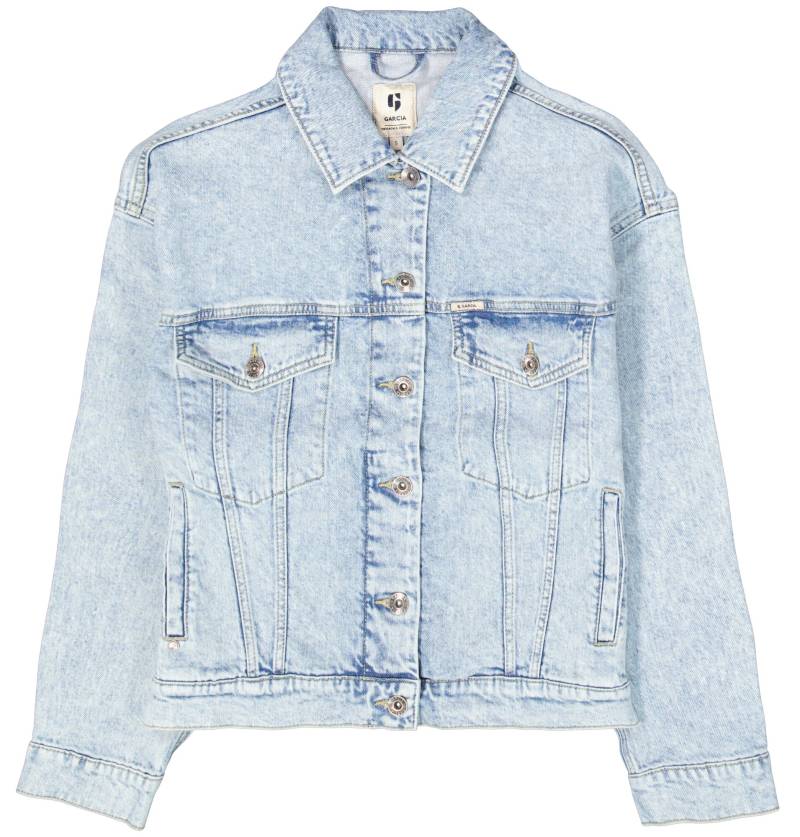Garcia Jeansjacke, ohne Kapuze, mit Stretch und Knopfleiste von Garcia