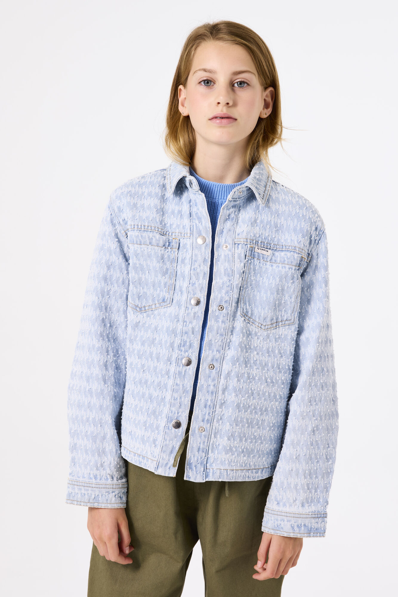 Garcia Jeansjacke, ohne Kapuze, mit Strukturmuster Garcia Jeansjacke, ohne Kapuze, mit Strukturmuster von Garcia