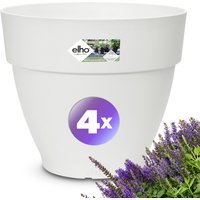 Blumentopf 4er-Set Weiß 25x21cm 6,5L von Gardebruk®