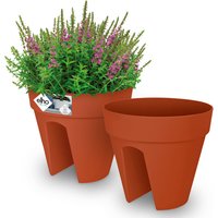 Blumentopf Terrakotta 2er-Set 28,5x25,5cm von Gardebruk®