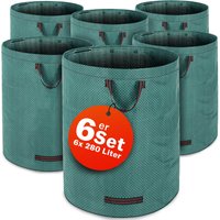 Gartenabfallsack 6er-Set Grün je 280 Liter von Gardebruk®