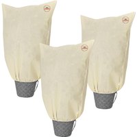 Pflanzenschutzhaube 3er-Set Beige 0,6x0,8m von Gardebruk®