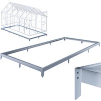 Stahlfundament für Gewächshaus 380x190x12cm verzinkt von Gardebruk®