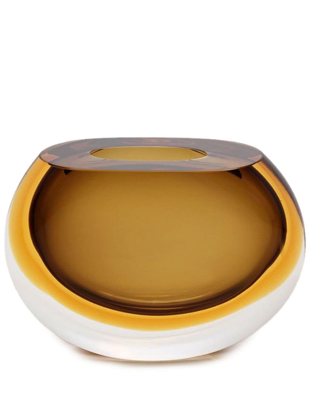 Gardeco 92 two-tone Murano glass vase - Yellow von Gardeco