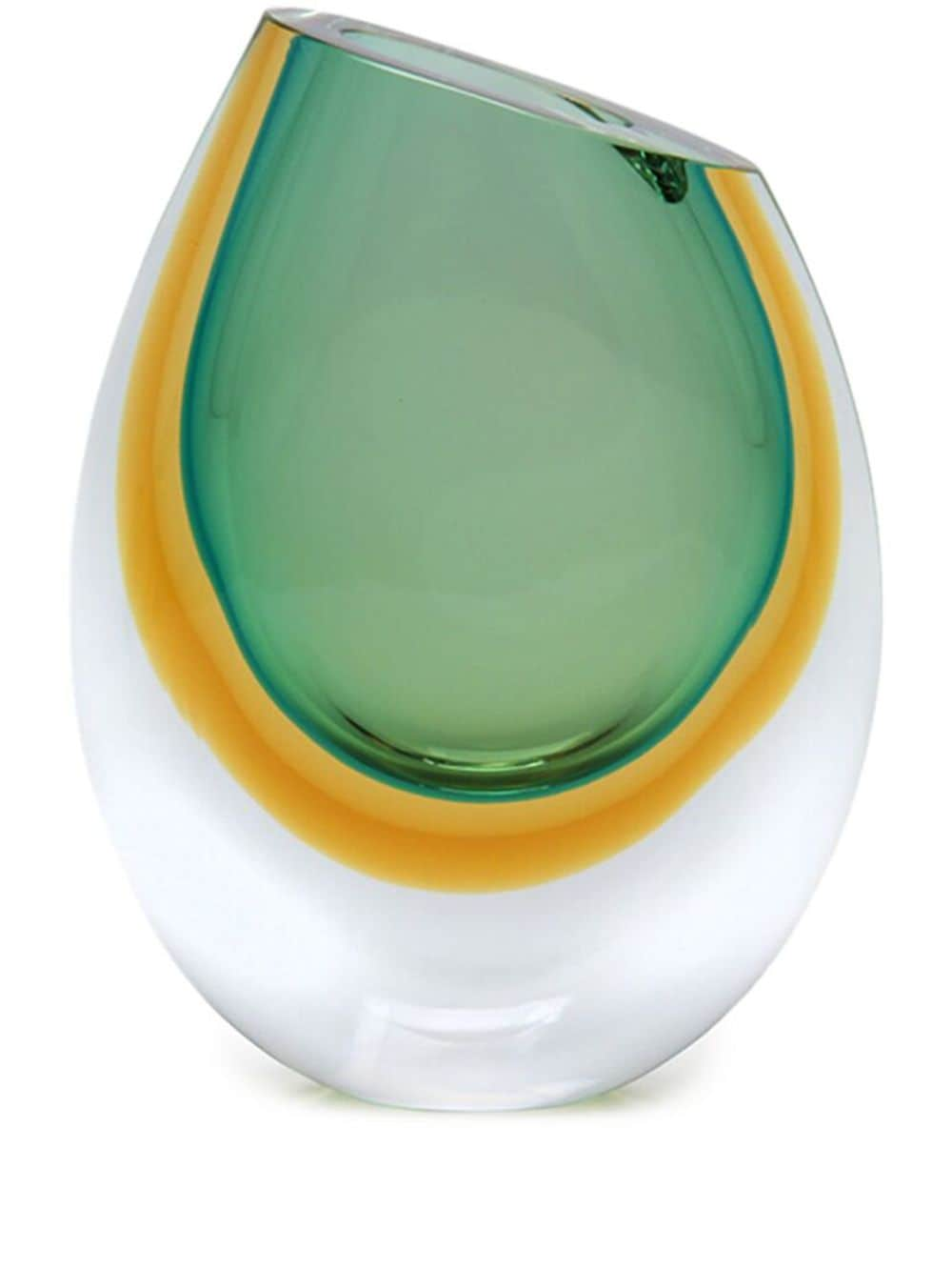 Gardeco 96 two-tone Murano glass vase - Green von Gardeco