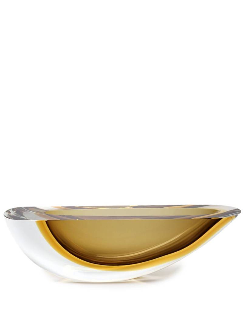 Gardeco Canoe 160 two-tone Murano glass vase - Yellow von Gardeco