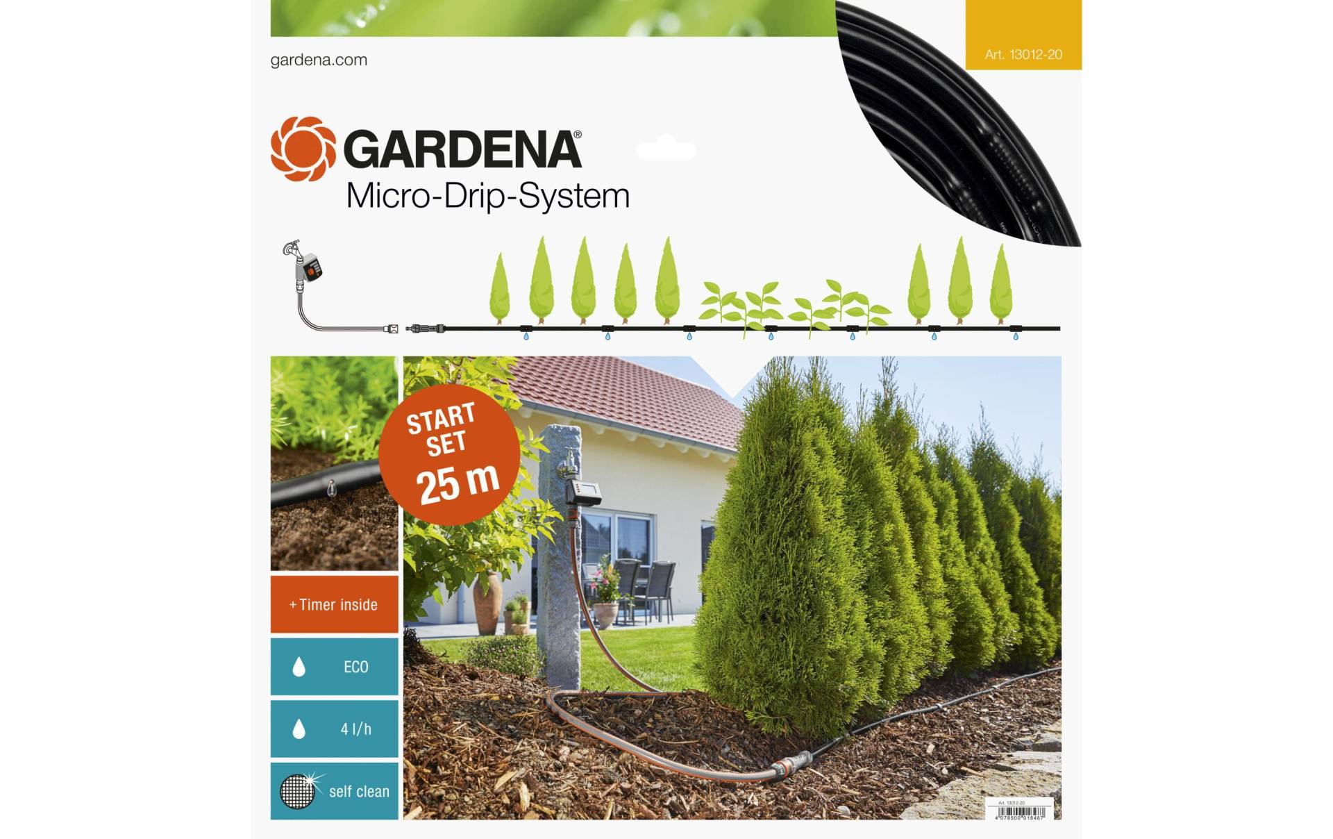 GARDENA Bewässerungssystem »M 13012 Micro-Drip-System Pflanzreihe automatic«, Micro-Drip-System von Gardena