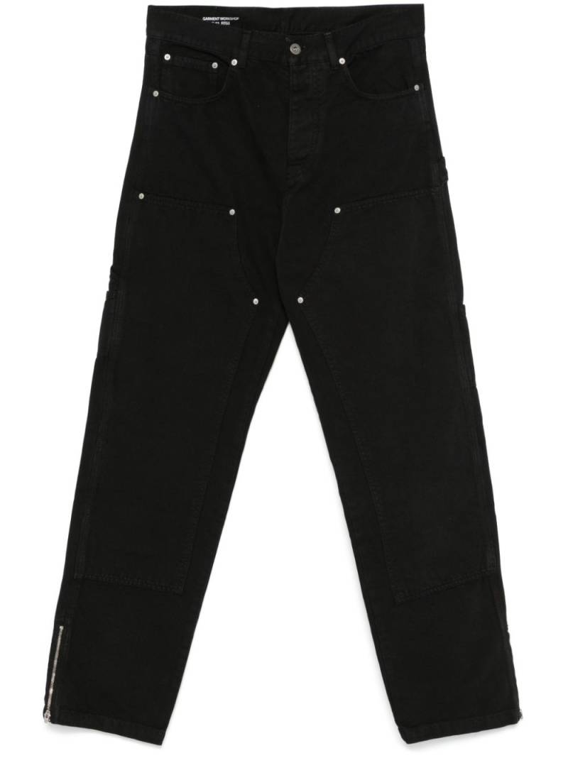 Garment workshop Double Knee trousers - Black von Garment workshop