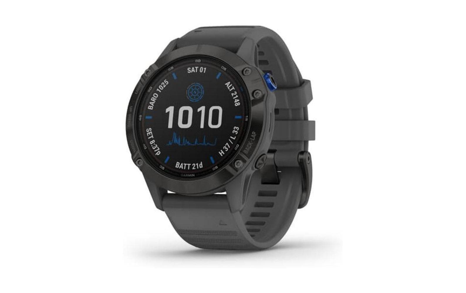 Garmin Fitnessuhr »fenix Pro Solar Grau/Schwarz«, (4,7 cm / 1,3 Zoll), Garmin, 32 GB,) von Garmin