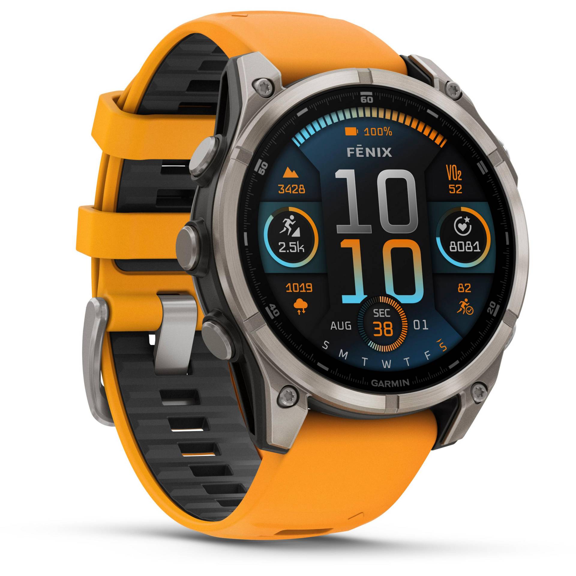 Garmin Fenix 8 47mm Amoled Sapphire Titan Sportuhr von Garmin