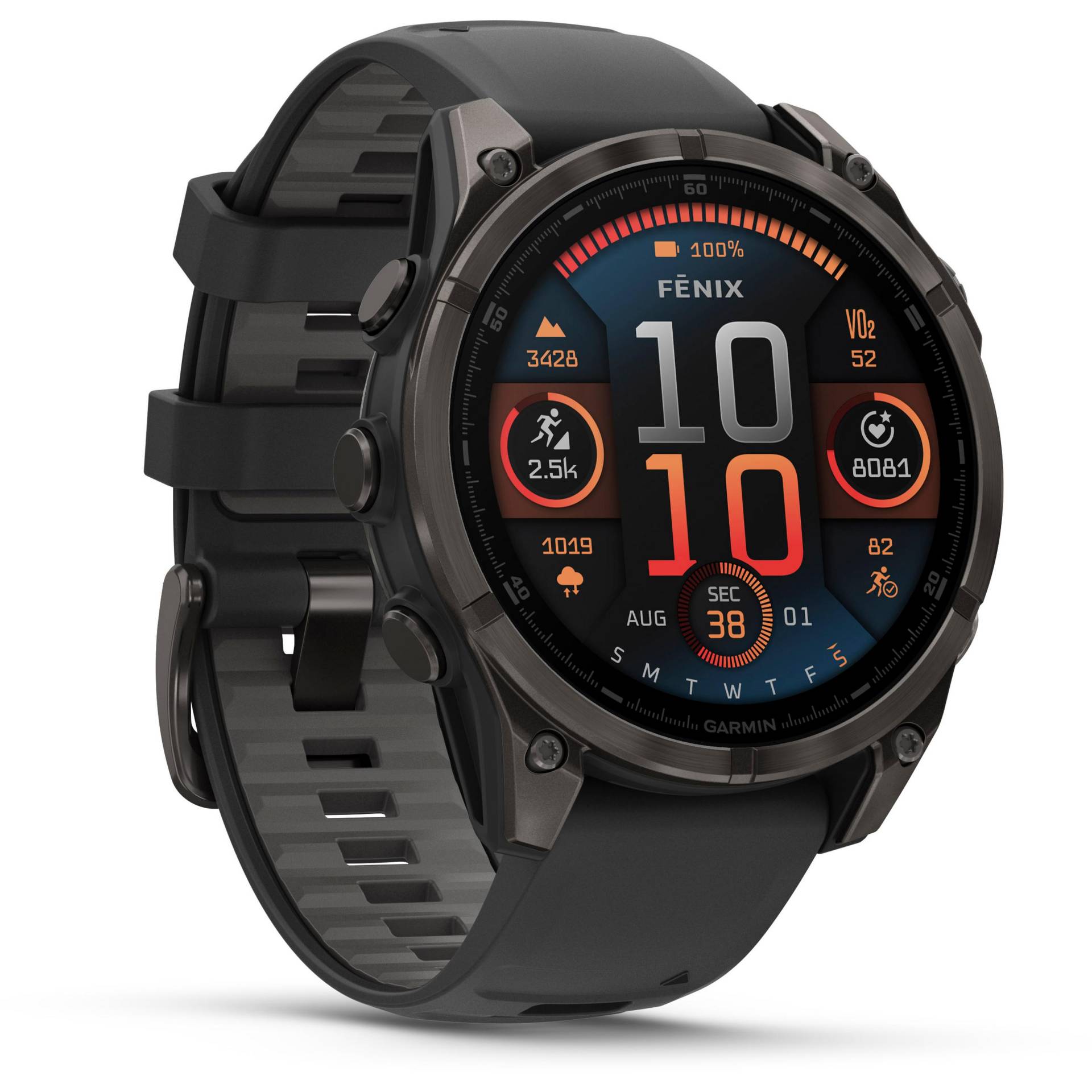 Garmin Fenix 8 47mm Amoled Sapphire Titan Sportuhr von Garmin