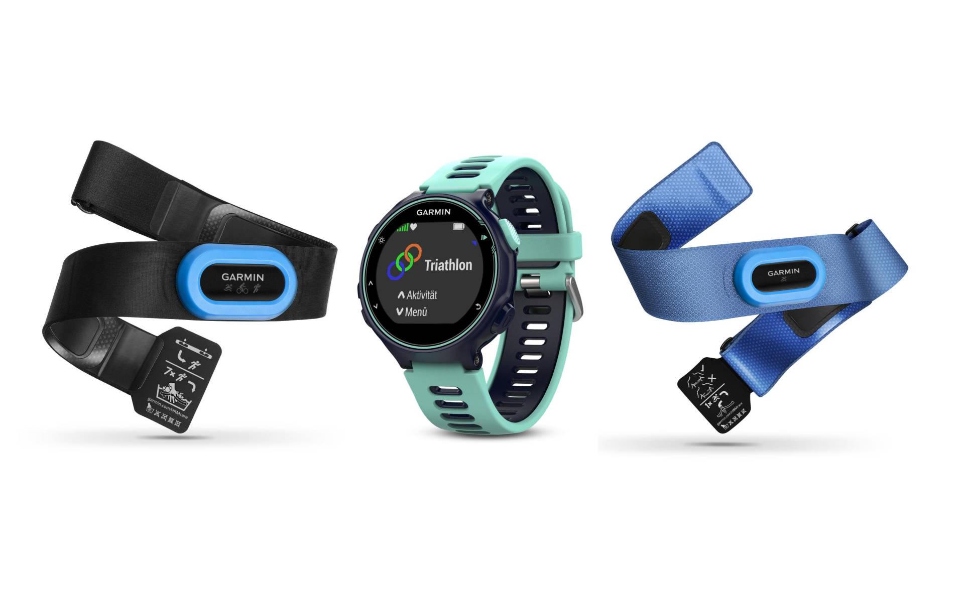 Garmin Fitnessuhr »GPS-Sportuhr Forerunner 735XT HR Tri Türkis Schwarz«,) von Garmin