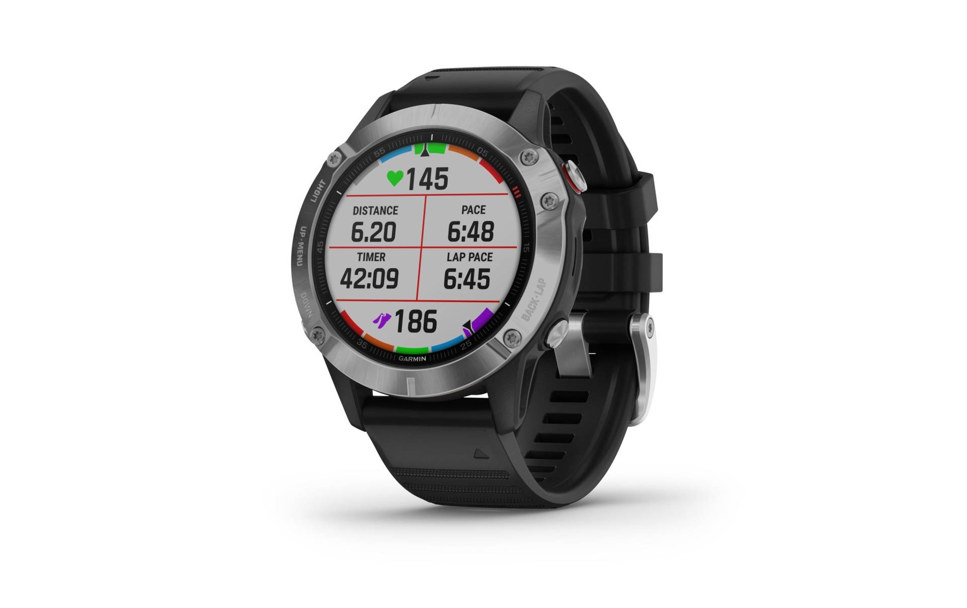 Garmin Fitnessuhr »GPS-Sportuhr fenix 6 Schwarz Silber«,) von Garmin