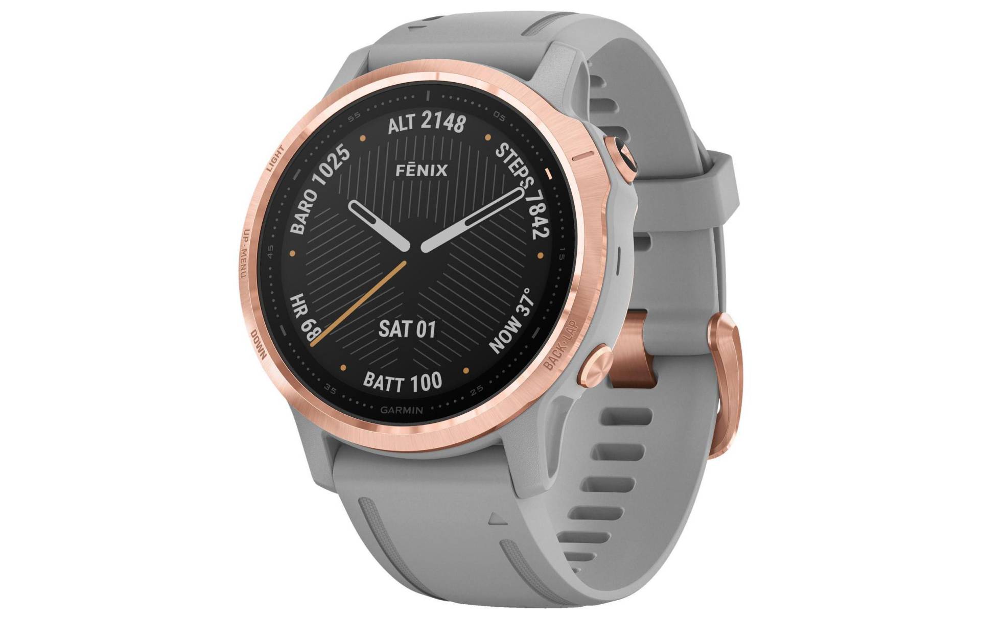 Garmin Smartwatch »fenix 6S Sapphire Schwarz/Silberfarben«,) von Garmin