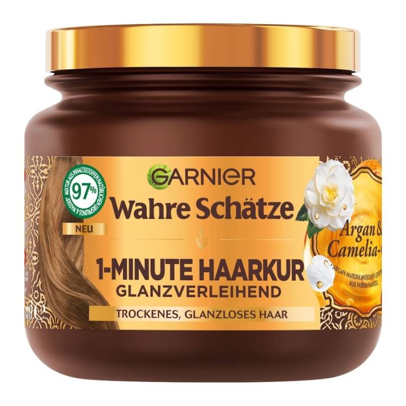 Garnier Wahre Schätze Garnier Wahre Schätze 1-Minute Haarkur – glanzverleihend mit Arganöl und Cameliaöl haarkur 340.0 ml von Garnier