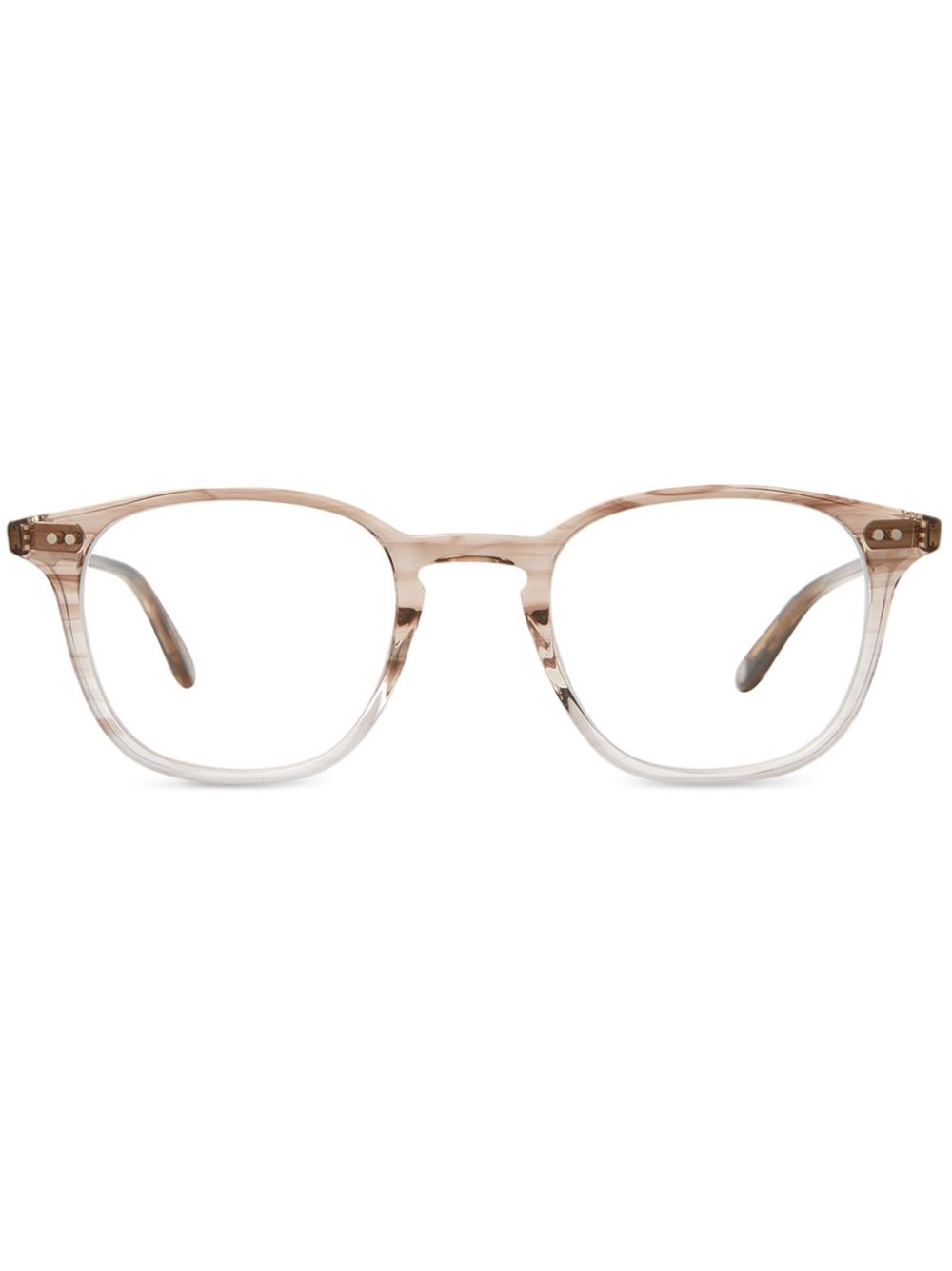 Garrett Leight geometric-frame glasses - Brown von Garrett Leight