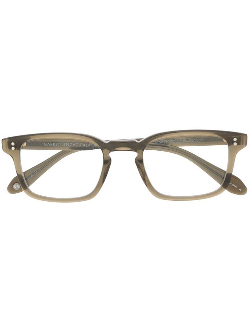 Garrett Leight Dimmick square-frame optical glasses - Green von Garrett Leight