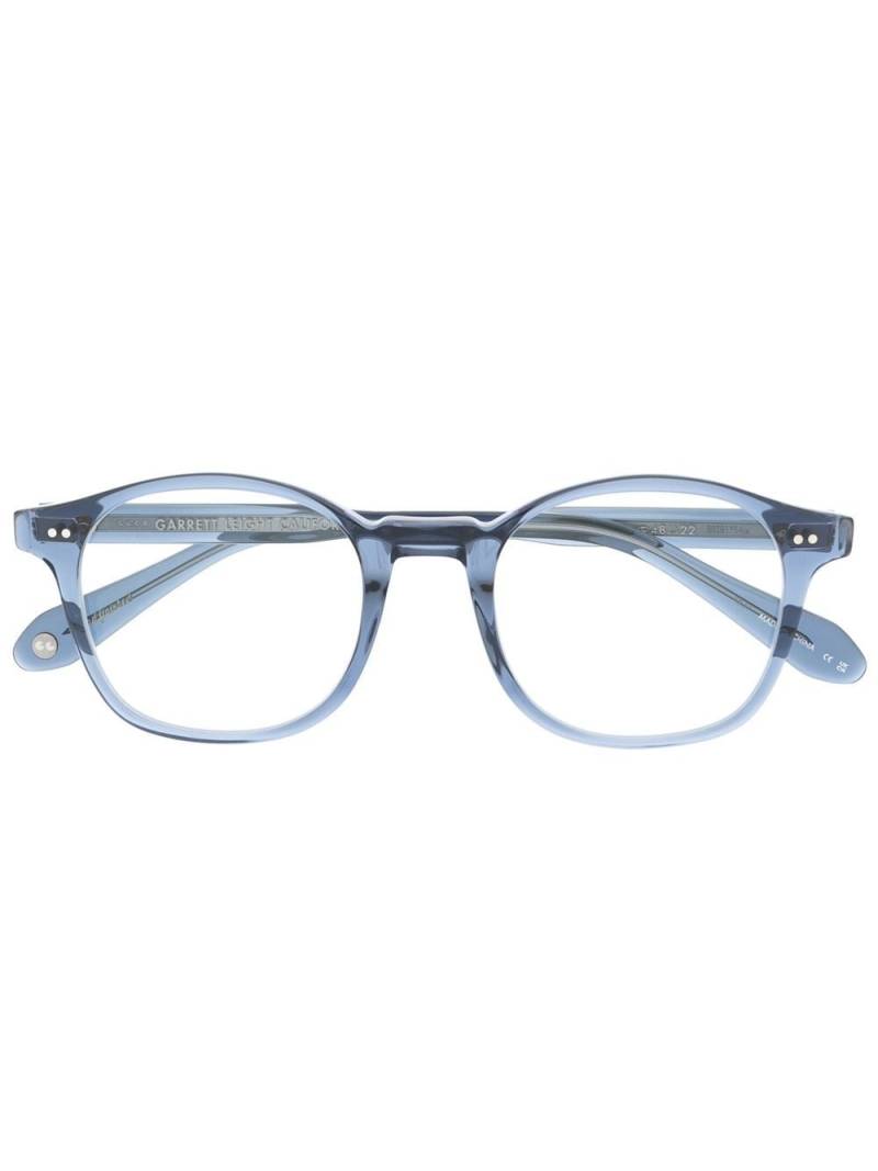 Garrett Leight Riley round-frame optical glasses - Blue von Garrett Leight