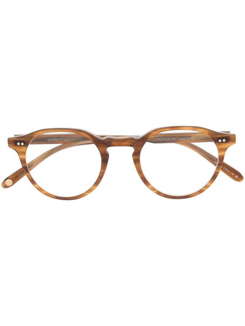 Garrett Leight Royce round-frame optical glasses - Brown von Garrett Leight