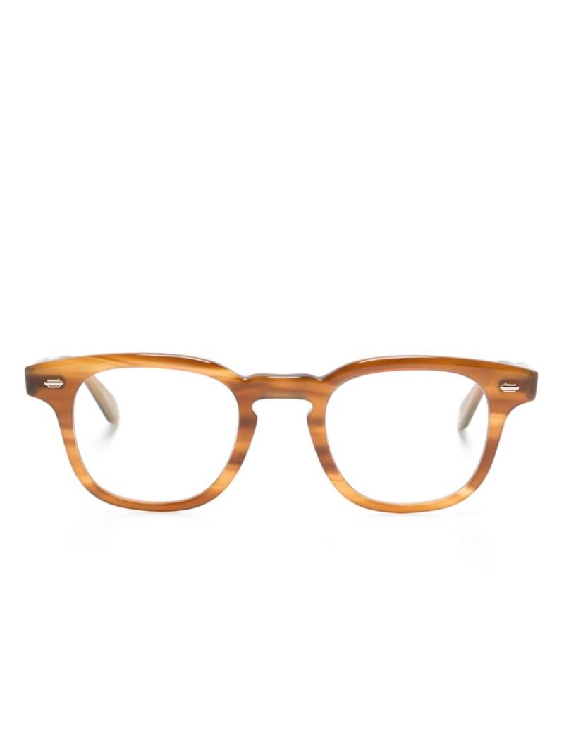 Garrett Leight Sherwood square-frame glasses - Brown von Garrett Leight