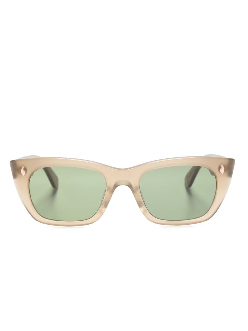 Garrett Leight geometric-frame sunglasses - Neutrals von Garrett Leight