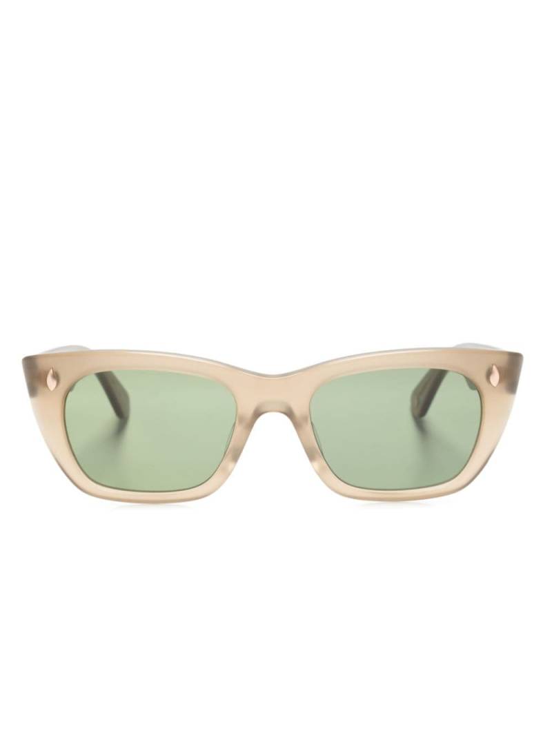 Garrett Leight Webster rectangle-frame sunglasses - Neutrals von Garrett Leight