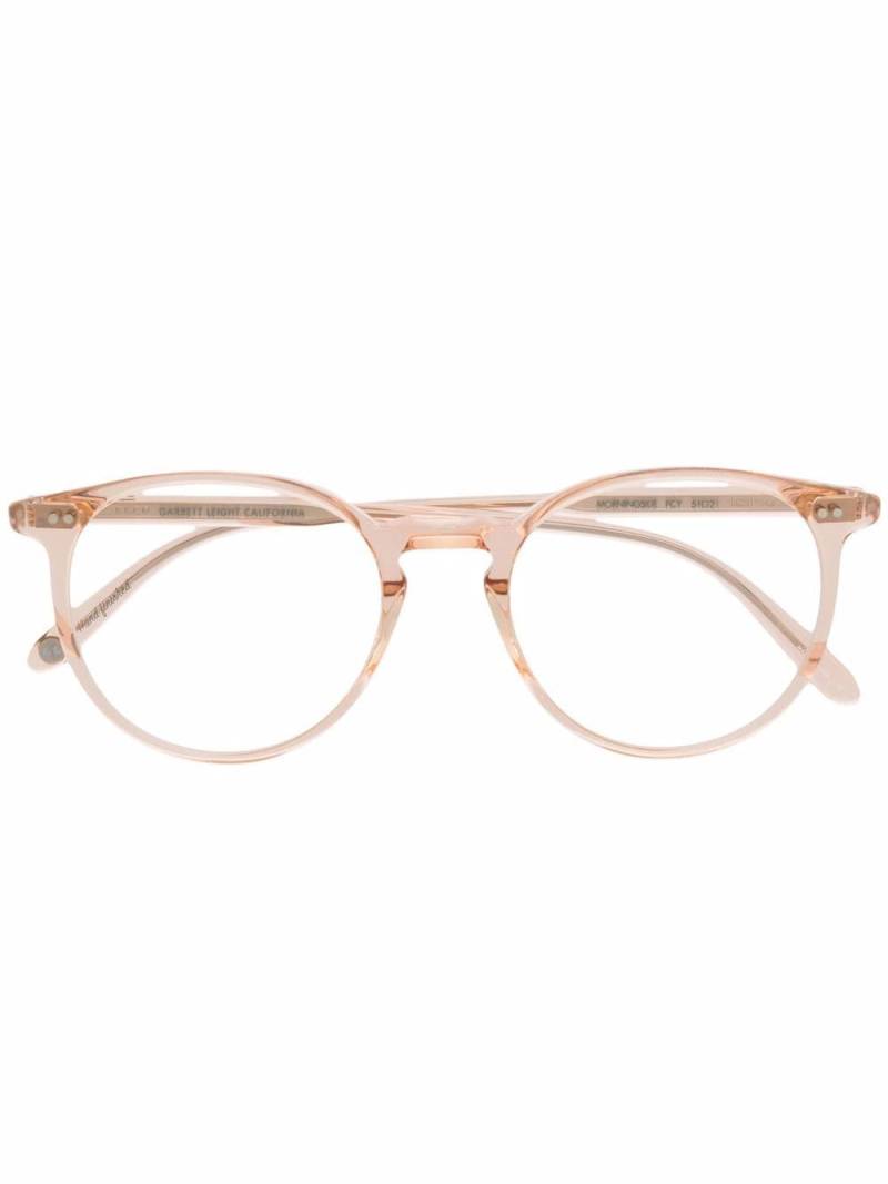 Garrett Leight round-frame glasses - Neutrals von Garrett Leight