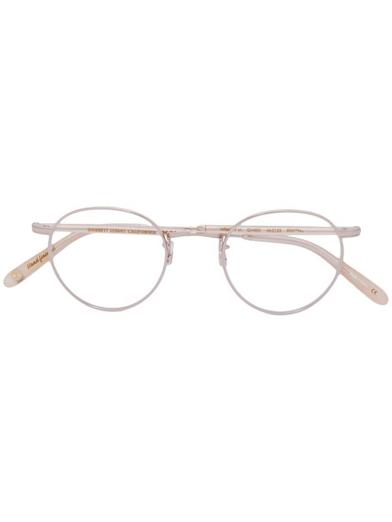 Garrett Leight round glasses - Metallic von Garrett Leight